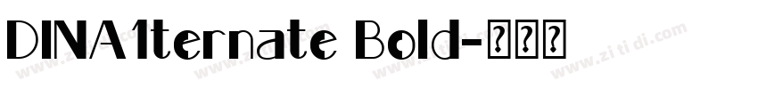DINA1ternate Bold字体转换